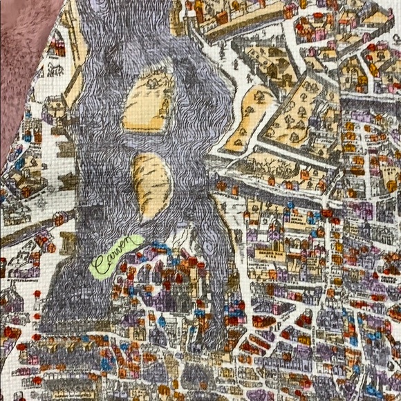 carven pairs map print skirt - Picture 5 of 10